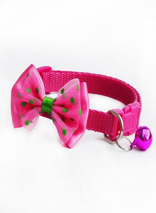 Pups&Pets طوق ربطة عنق للجراء من Pups&Pets مع جرس | طوق أمان من النايلون للحيوانات الأليفة | ربطة عنق لطيفة قابلة للتعديل بألوان متنوعة للجراء والكلاب والقطط (قد يختلف اللون، عبوة من قطعة واحدة) - Image 3